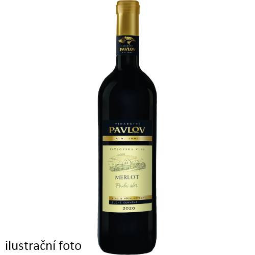 Vinařství Pavlov Merlot 2020 pozdní sběr